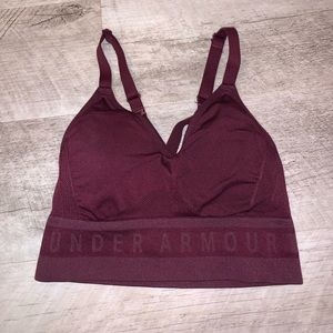 Maroon Under Armour Sports Bra